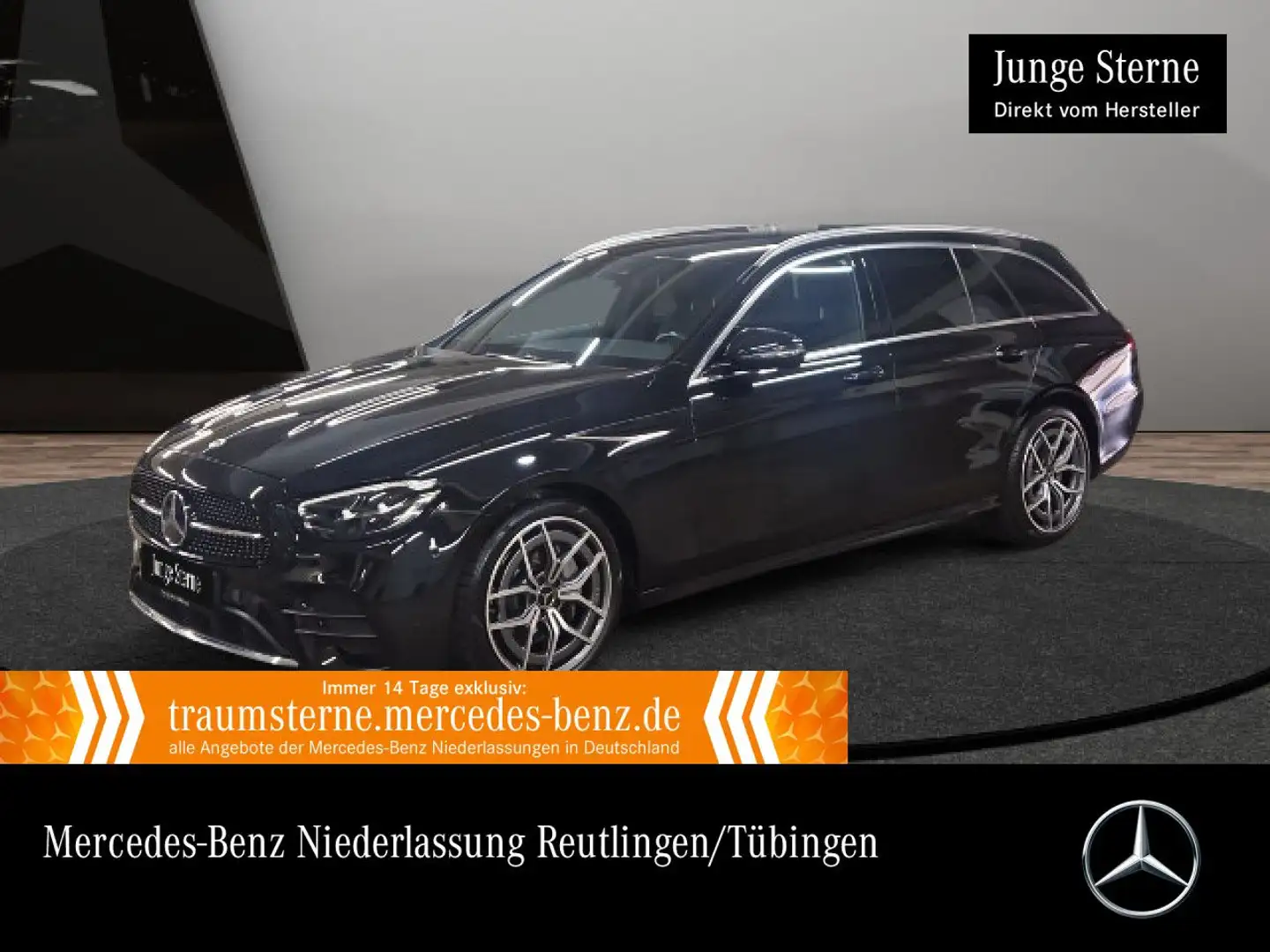 Mercedes-Benz E 200 T AMG+AHK+LED+KAMERA+19"+TOTW+9G Noir - 1