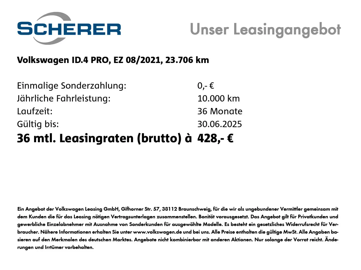 Volkswagen ID.4 Pro Perf. 1st Max 77kWh, Wärmep, Navi, Sitz Weiß - 2
