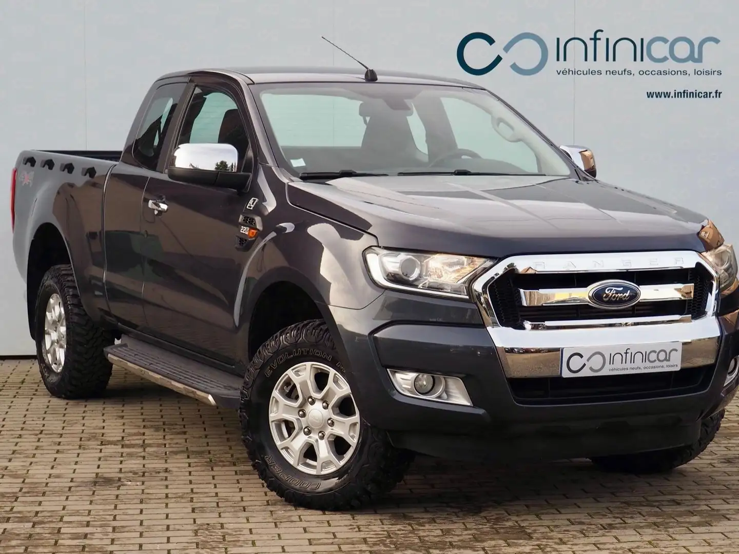 Ford Ranger Super Cabine 2.2 TDCi 160 XLT Sport + Attelage Gris - 1