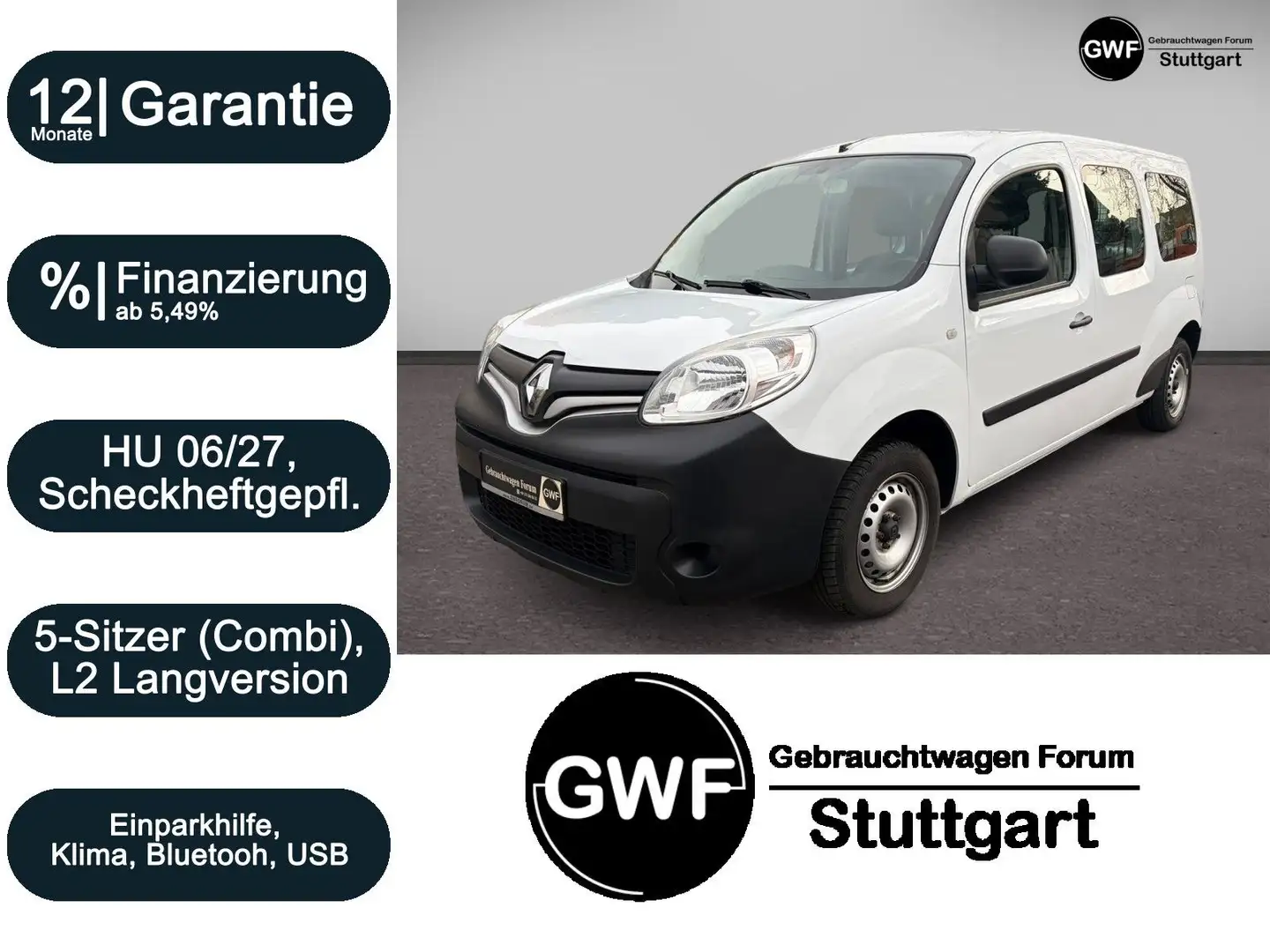 Renault Kangoo Rapid Maxi | 5-Sitzer | Extra | Combi Weiß - 1