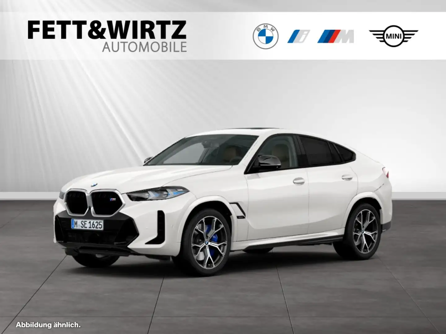 BMW X6 M60i xDrive AHK|Pano|Autobahnass.|Head-Up Weiß - 1