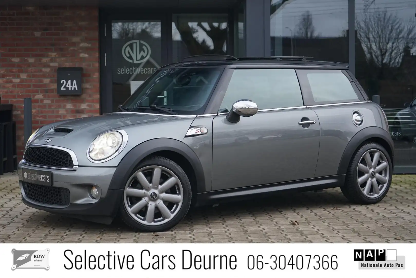 MINI Cooper S 1.6 Chili Cruise, Pano, Leder, Nieuwe APK + OH-beu Gris - 1