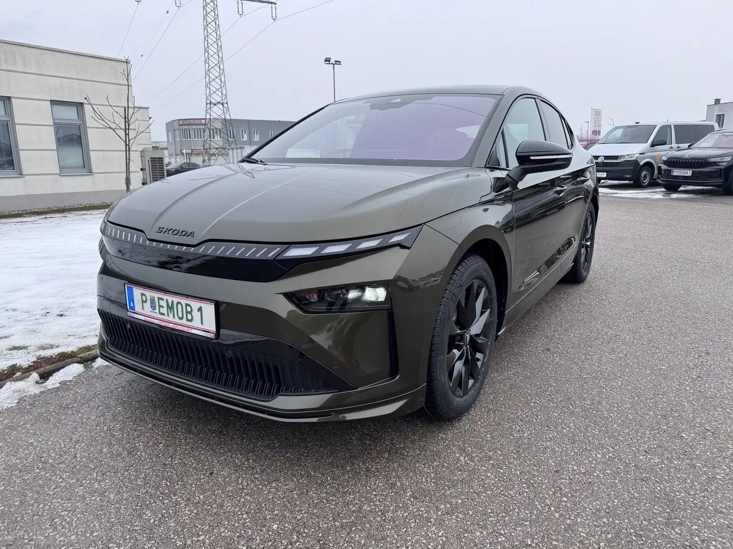 Skoda Enyaq Coupé Sportline 85 Grün - 1