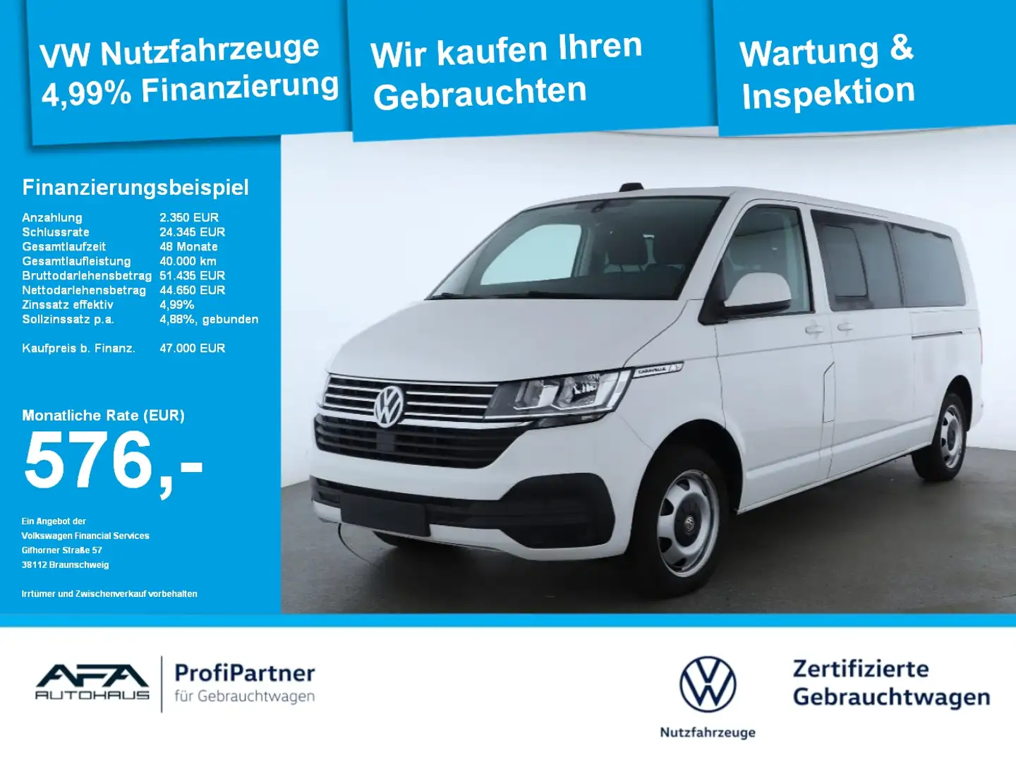 Volkswagen T6.1 Caravelle 2.0 TDI lang CL DSG AHK*Navi*ACC Weiß - 1