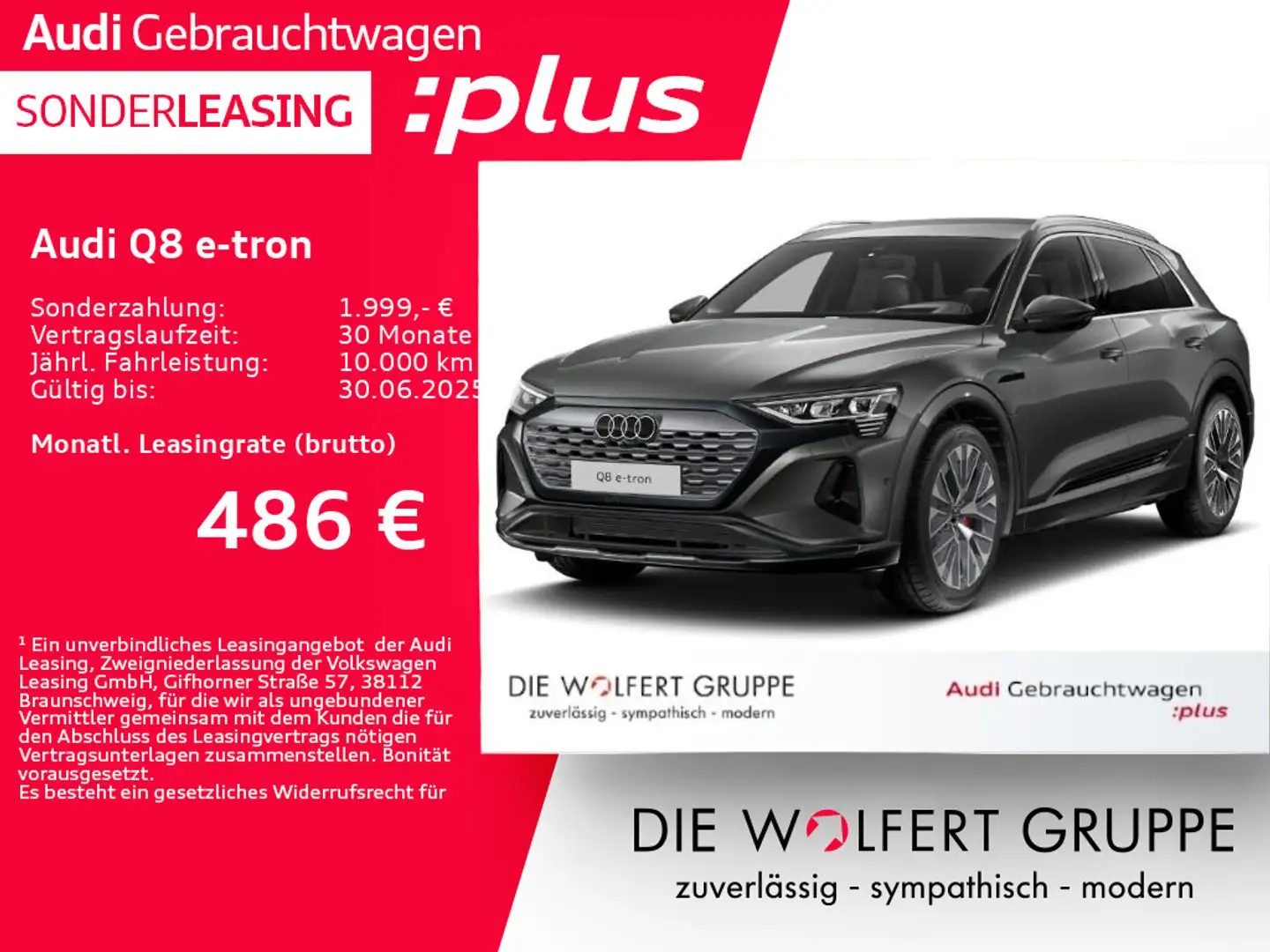 Audi Q8 e-tron advanced 55 quattro ACC*360°*HUD Gris - 1