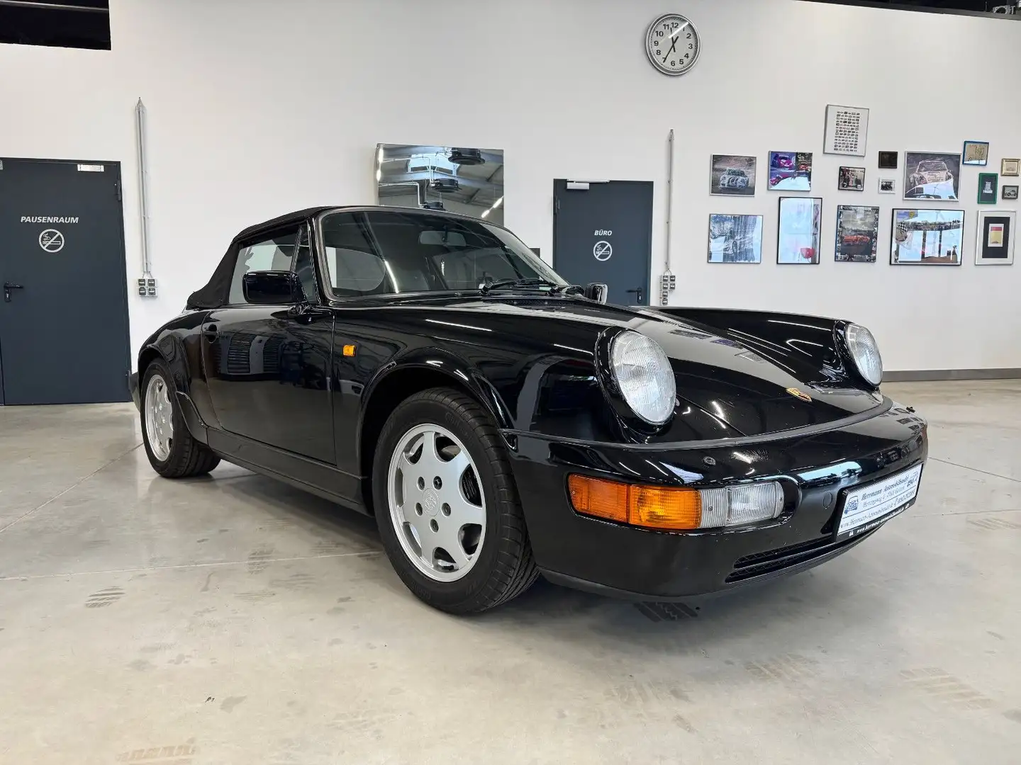 Porsche 964 Carrera 2 Cabrio  Erstlack H-Kennzeichen Czarny - 1