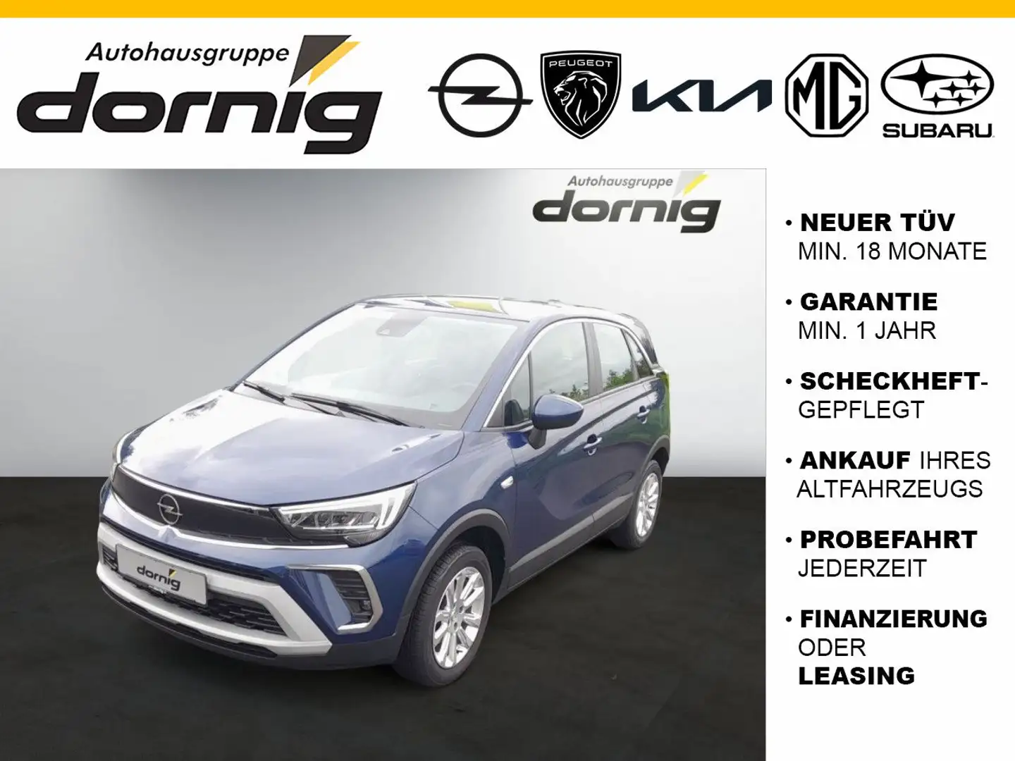 Opel Crossland X Crossland Elegance, Klimaaut. Bleu - 1