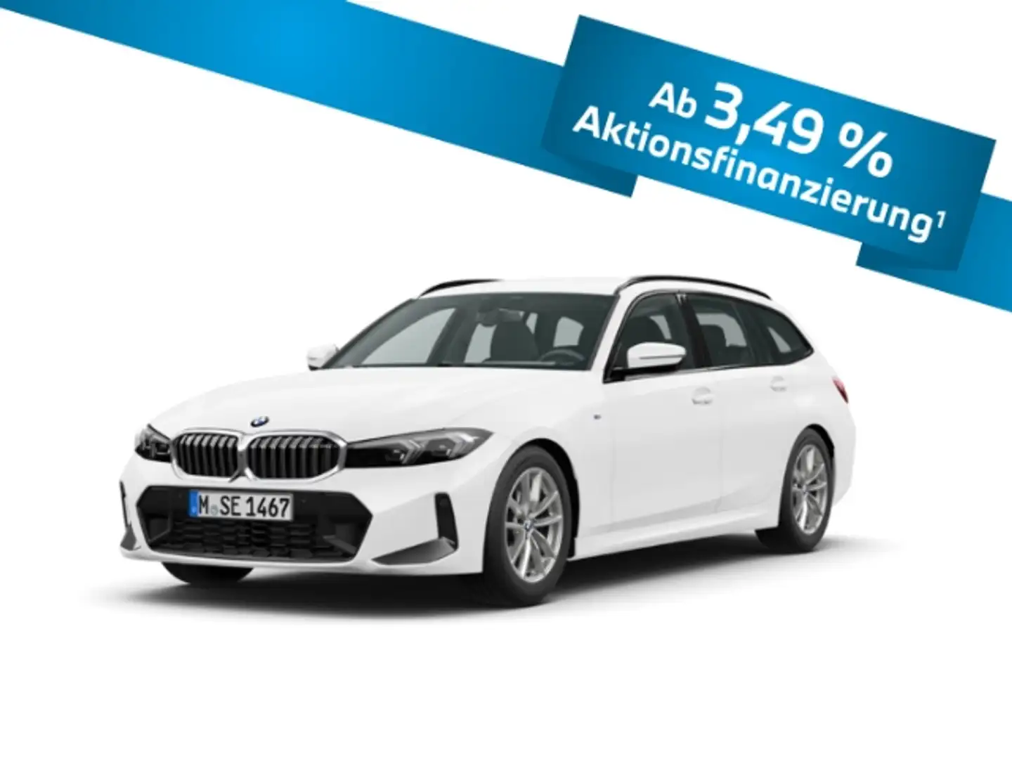 BMW 318 d Touring M Sport Widescreen 360° ACC AHK Weiß - 1