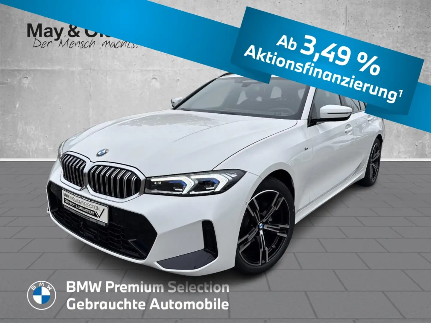 BMW 318 d Touring M Sport Widescreen 360° ACC AHK Weiß - 1