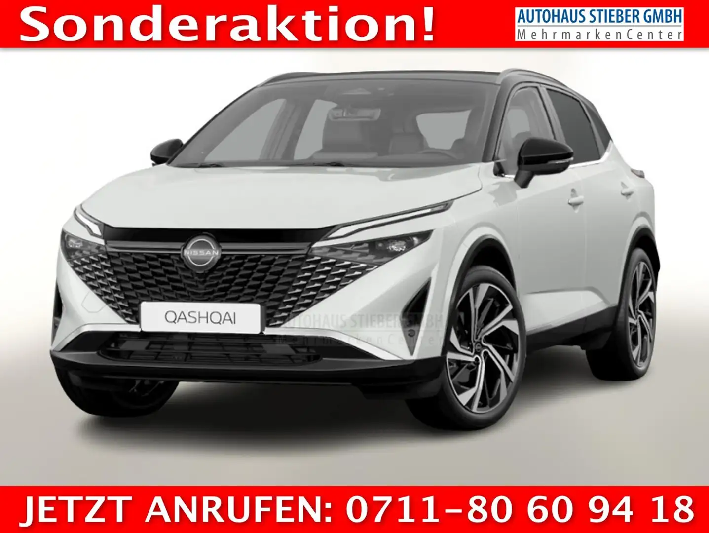 Nissan Qashqai MHEV 158 CVT Tekna+ 20Z Pano BOSE Nav 116 kW (1... Weiß - 1