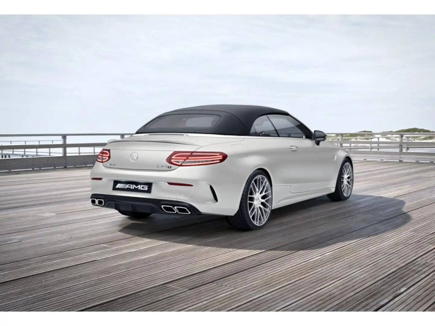 Mercedes-Benz C 63 AMG S Cabrio OceanBlue/Burm/Sitzklima/Magno Blanc - 2