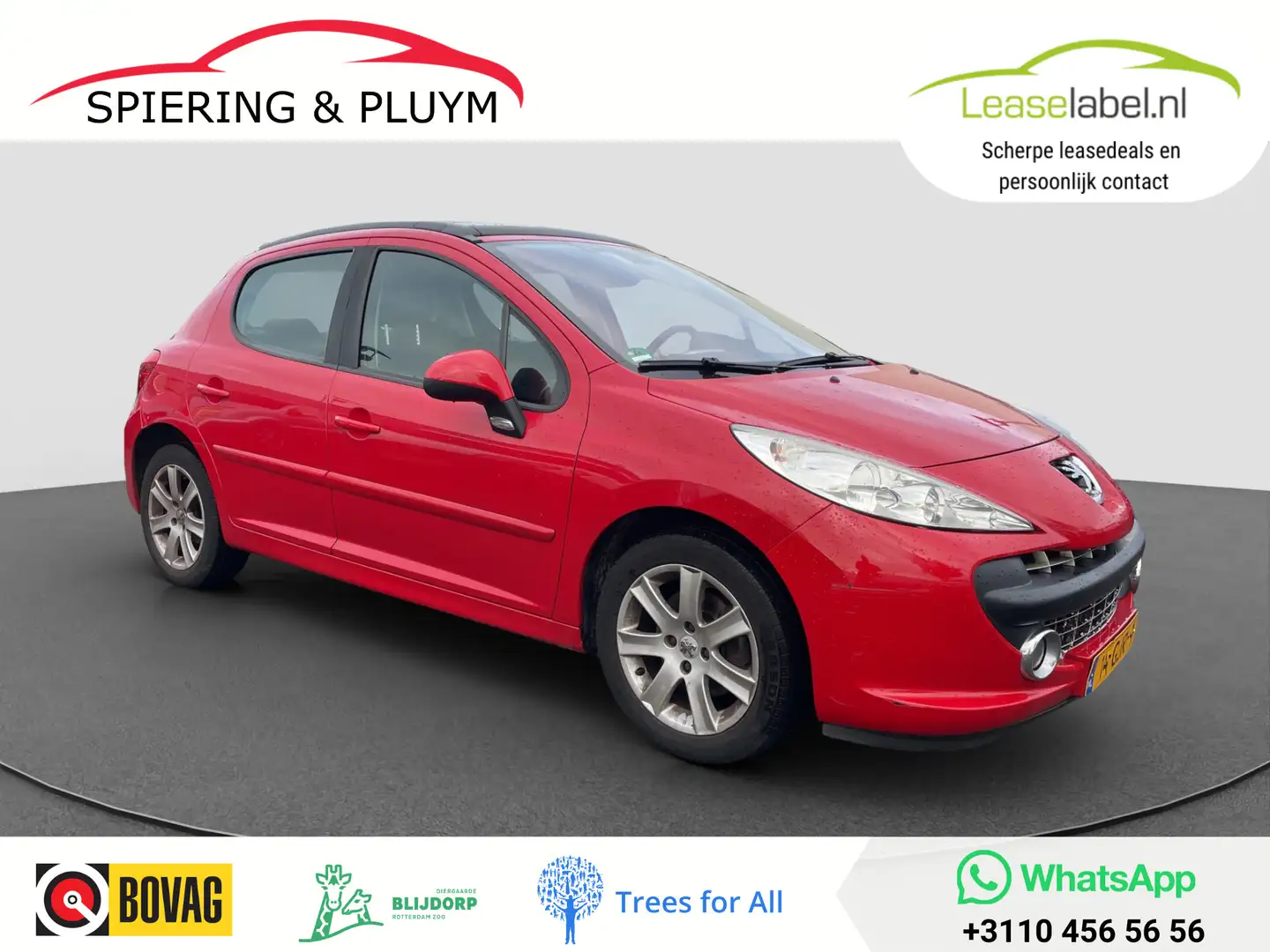 Peugeot 207 1.6 VTi XS Pack | S/K dak | Clima | Cruise Rood - 1