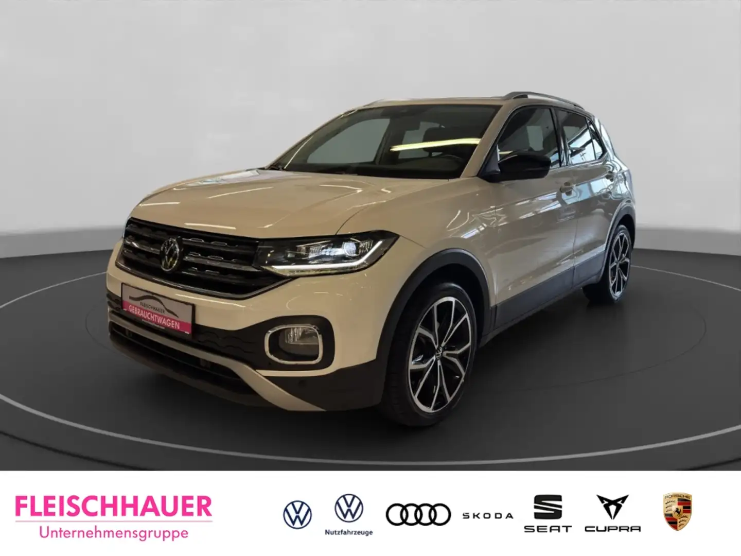 Volkswagen T-Cross Style 1.0 TSI Navi+LED+AHK+18''+Kamera+IQ.Drive+Ap Weiß - 1