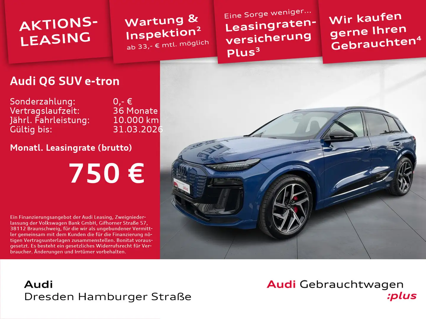 Audi Sonstige Q6 e-tron edition one blue qua. Tech plus S line Blau - 1
