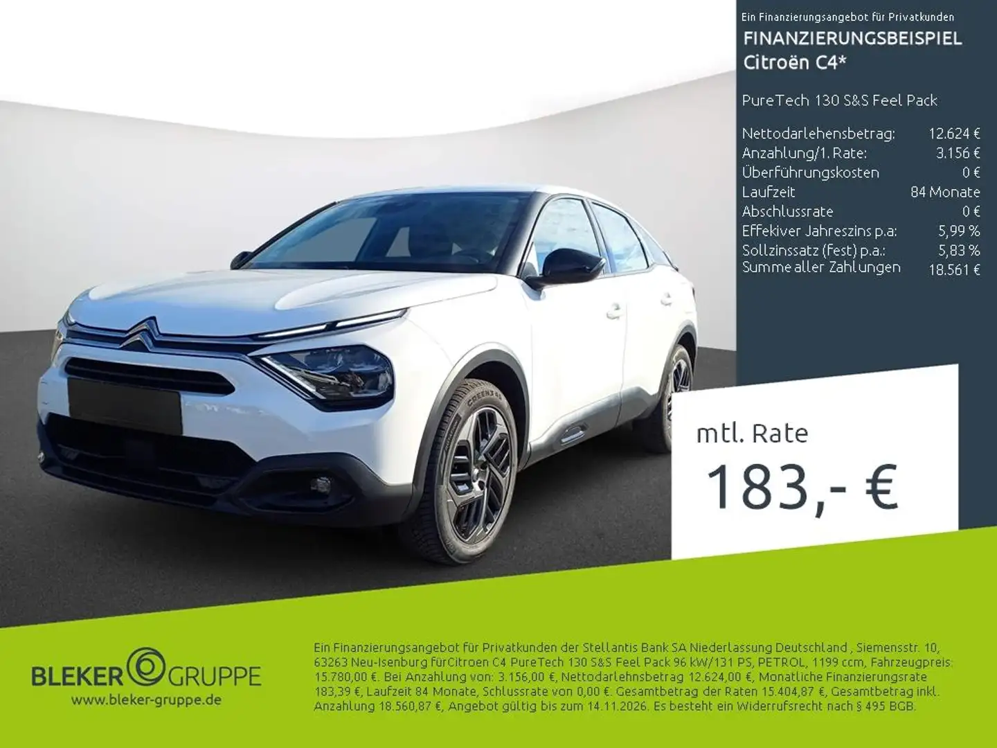 Citroen C4 PureTech 130 S&S Feel Pack Blanco - 1