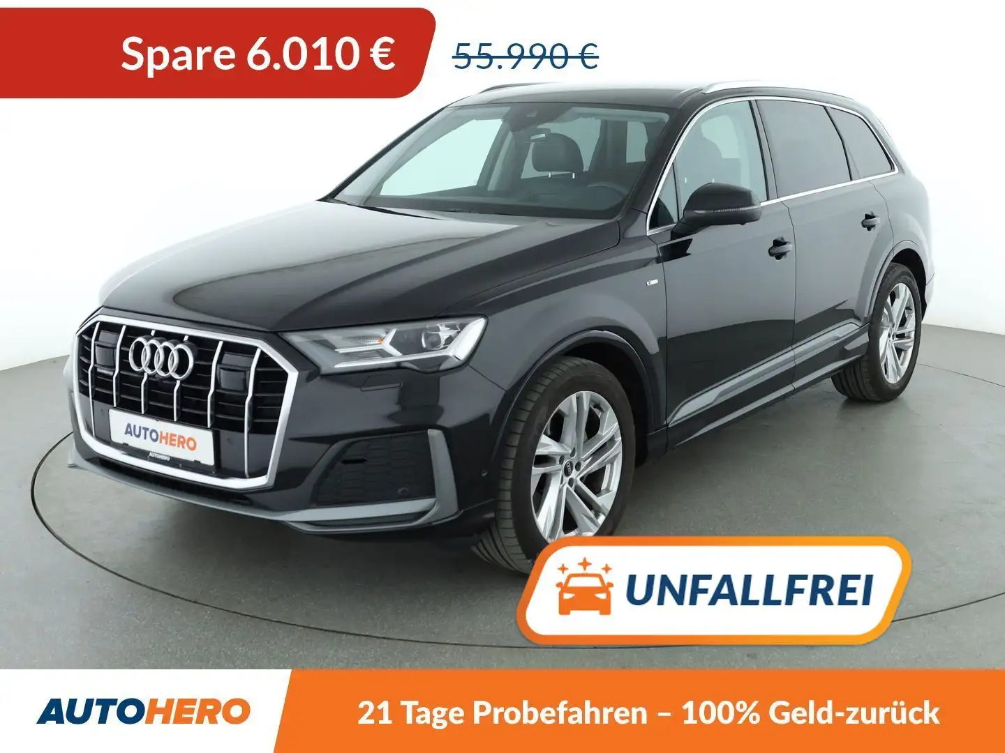 Audi Q7 50 TDI quattro S line Aut.*NAVI*HUD*LED*ACC* Schwarz - 1