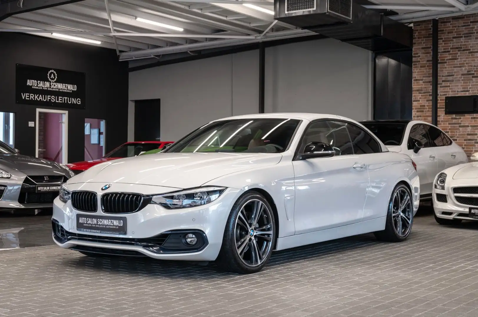 BMW 440 i CABRIO|SPORT-LINE|H&K|HEAD-UP|LEDER|LED Weiß - 2