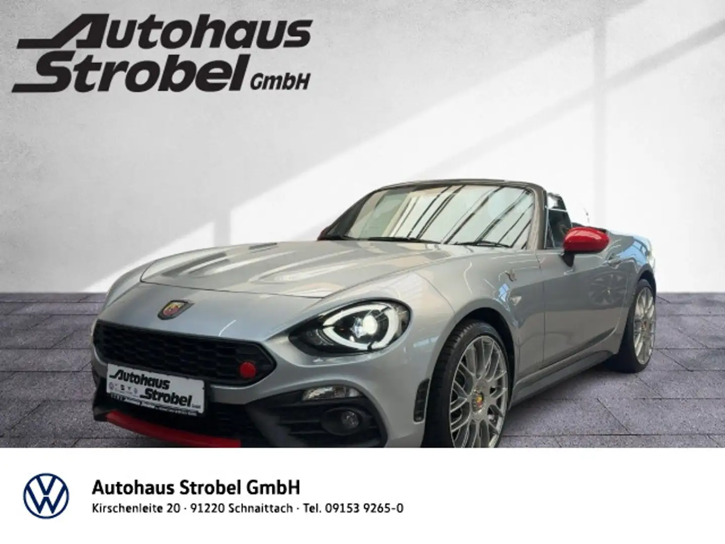 Abarth 124 Spider 1.4 Turbo Automatik Navi Kamera Tempo Silber - 1