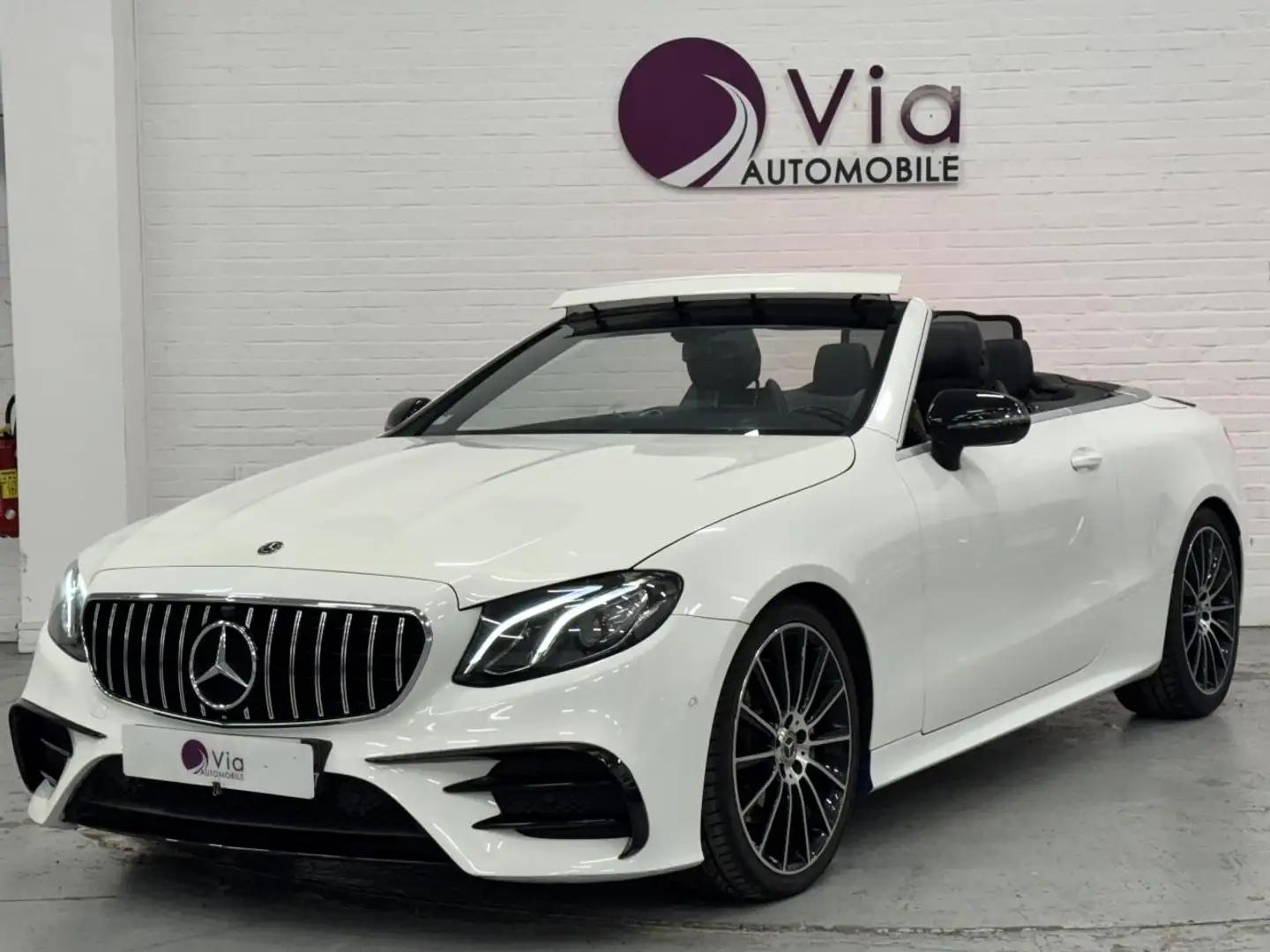 Mercedes-Benz E 220 Cabriolet 220 d 220D 194 ch AMG LINE Blanc - 1
