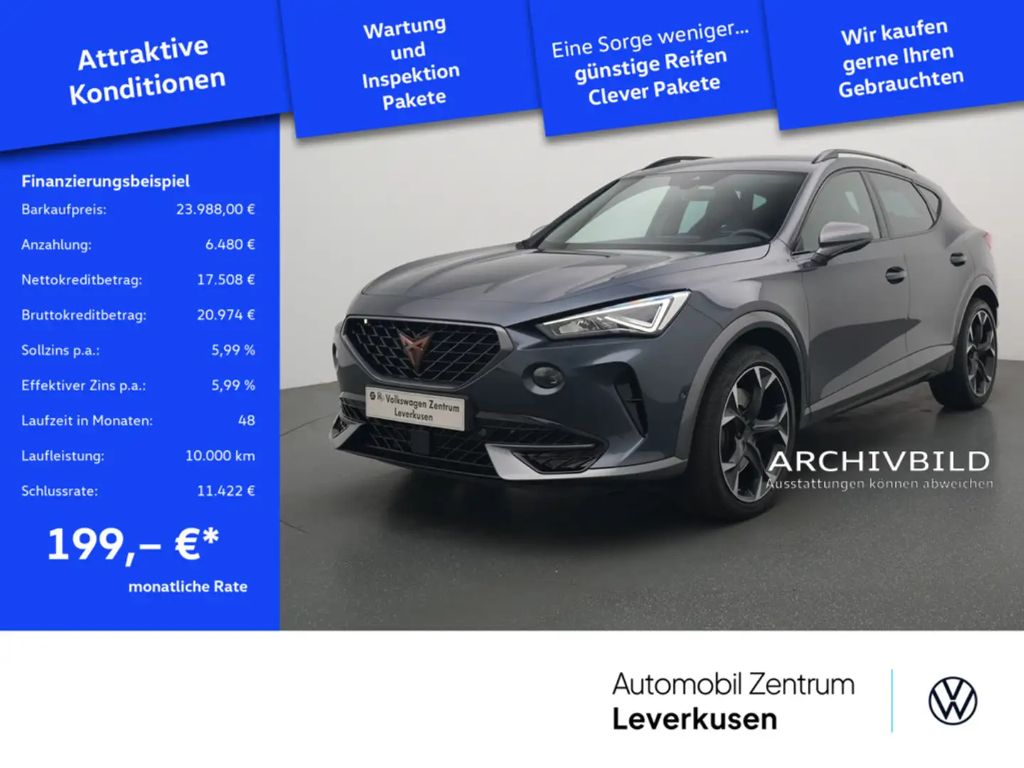 CUPRA Formentor 1.4 e-Hybrid LED SHZ VIRT PDC KLIMA Grau - 1