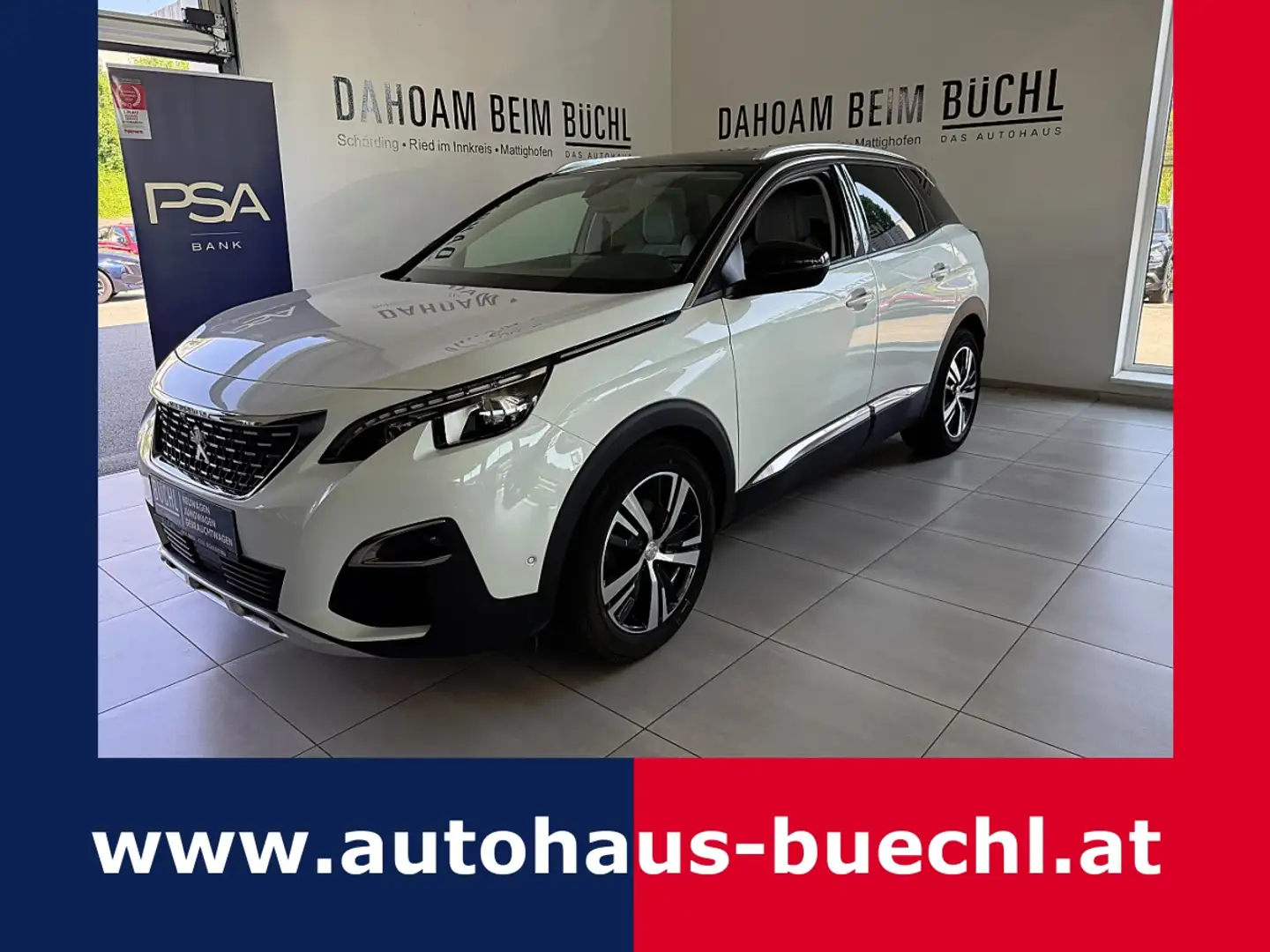 Peugeot 3008 2,0 BlueHDi 150 S&S 6-Gang Allure Weiß - 1