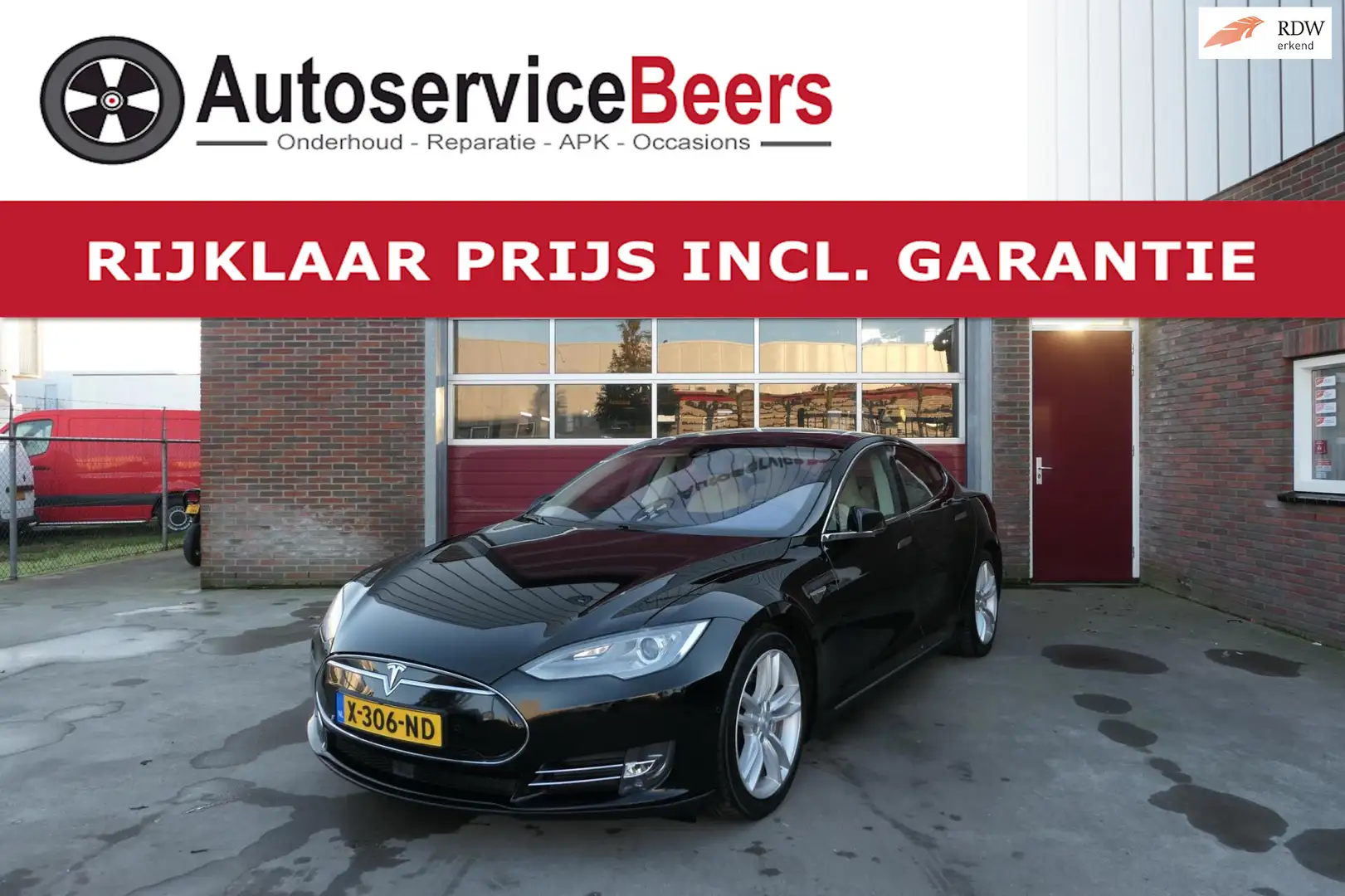 Tesla Model S 70D Base, Nette staat, LMV, Camera, Panodak, Rijkl Noir - 1