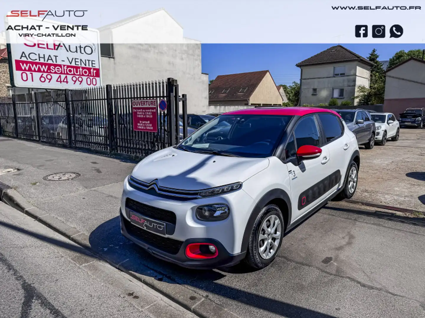 Citroen C3 BLUEHDI 100CH GRAPHIC S\u0026S E6.D-TEMP Blanc - 1