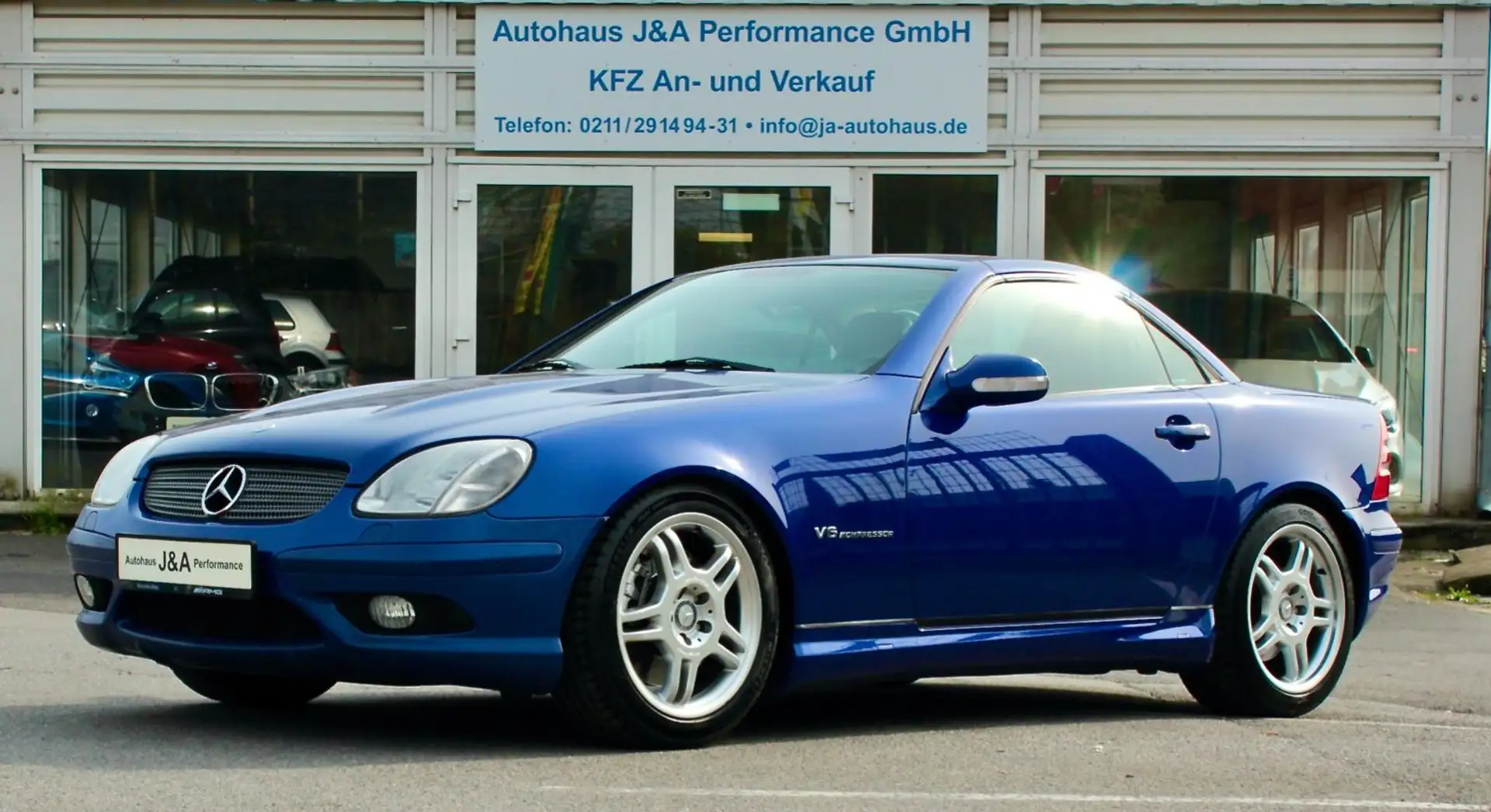 Mercedes-Benz SLK 32 AMG /LEDER/NAVI/TOP ZUSTAND/DEUTSCH Blau - 2