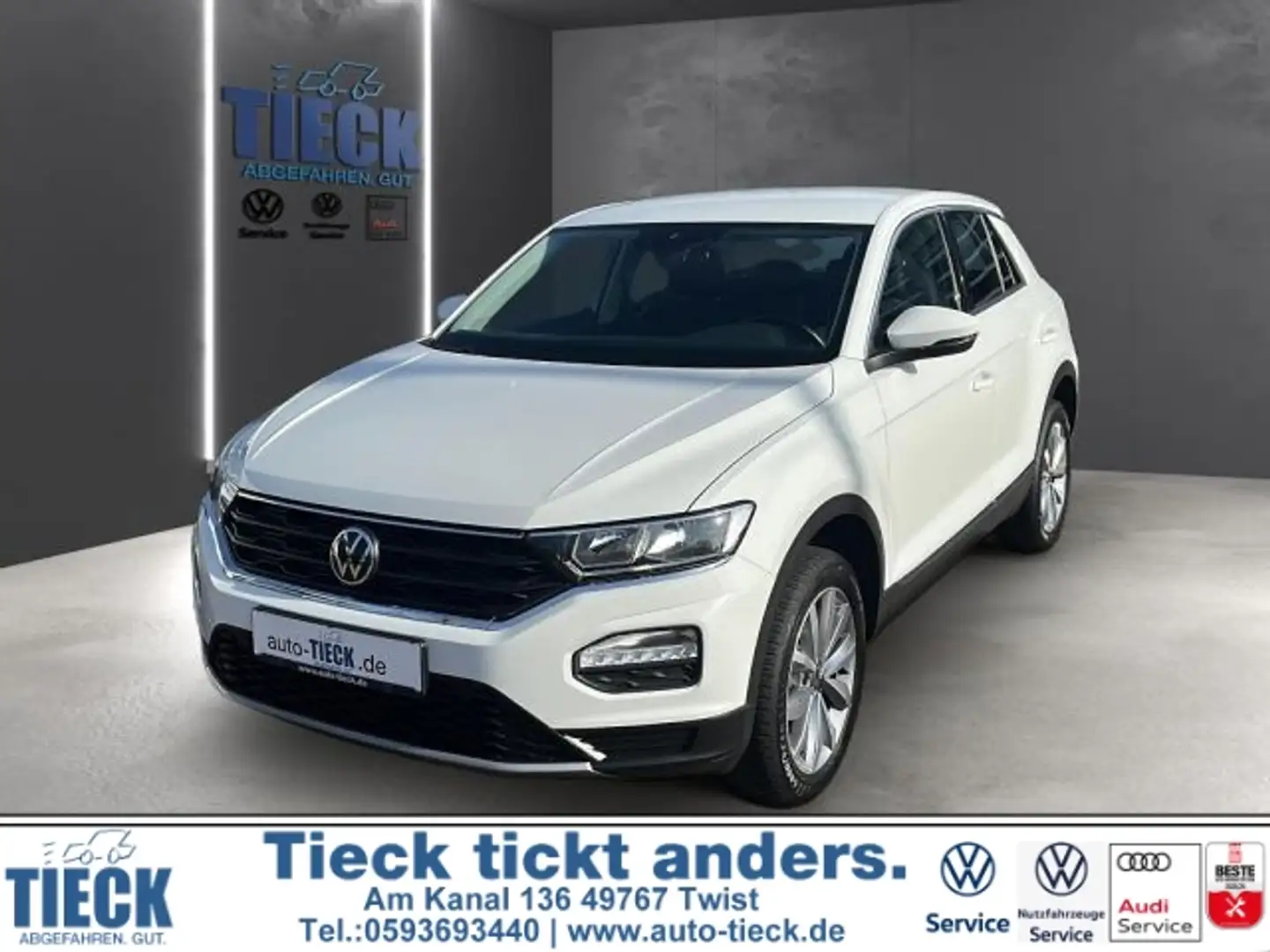 Volkswagen T-Roc 1.5 TSI DSG Style StHz Licht+Sicht Sitzheizung Wit - 1