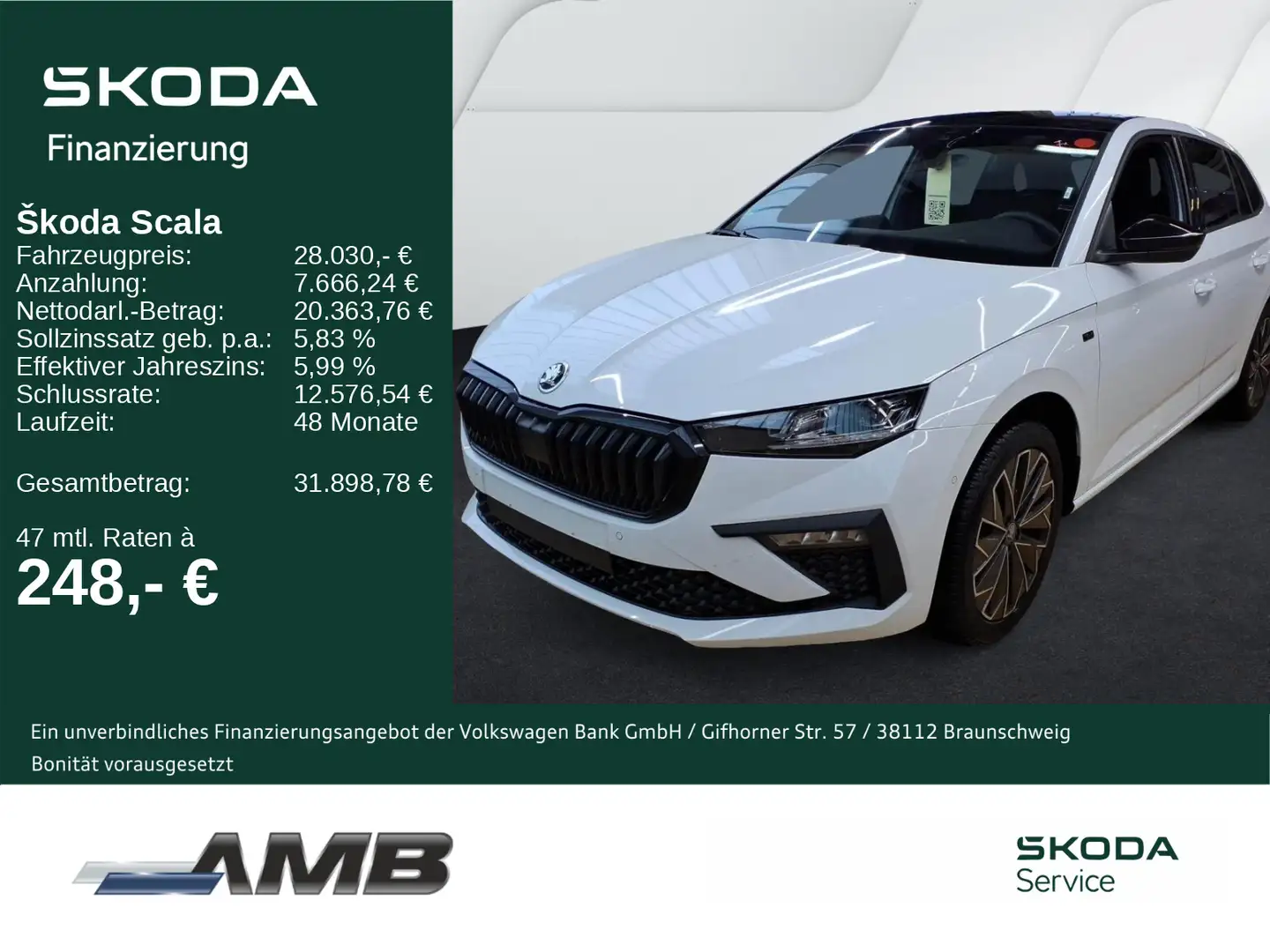 Skoda Scala Tour 1.5 TSI DSG/AHK/Matrix/Nav/Pano/Black Weiß - 1