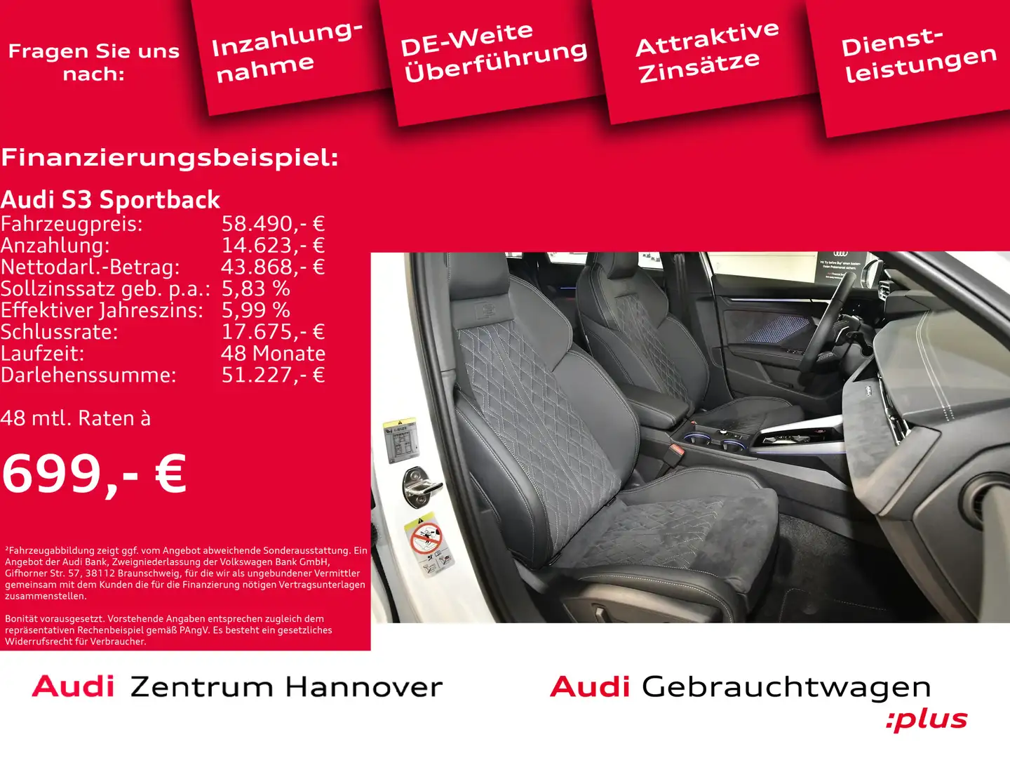 Audi S3 TFSI S tronic Weiß - 2