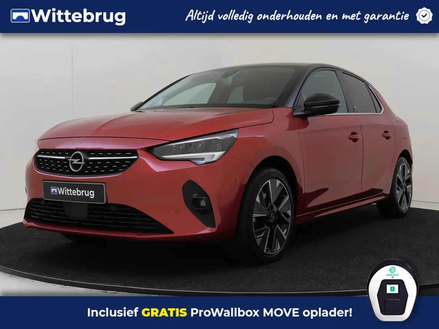 Opel Corsa-e Elegance 136PK 50 kWh | Parkeerhulp V+A | Premium Rood - 1