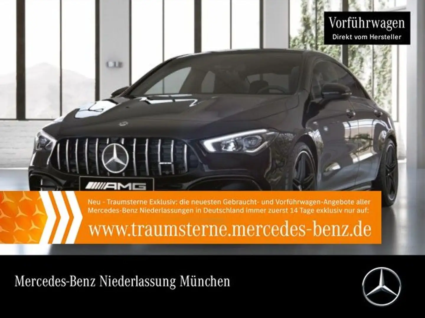 Mercedes-Benz CLA 45 AMG AMG Cp. Driversp Pano LED Kamera Spurhalt-Ass PTS Noir - 1