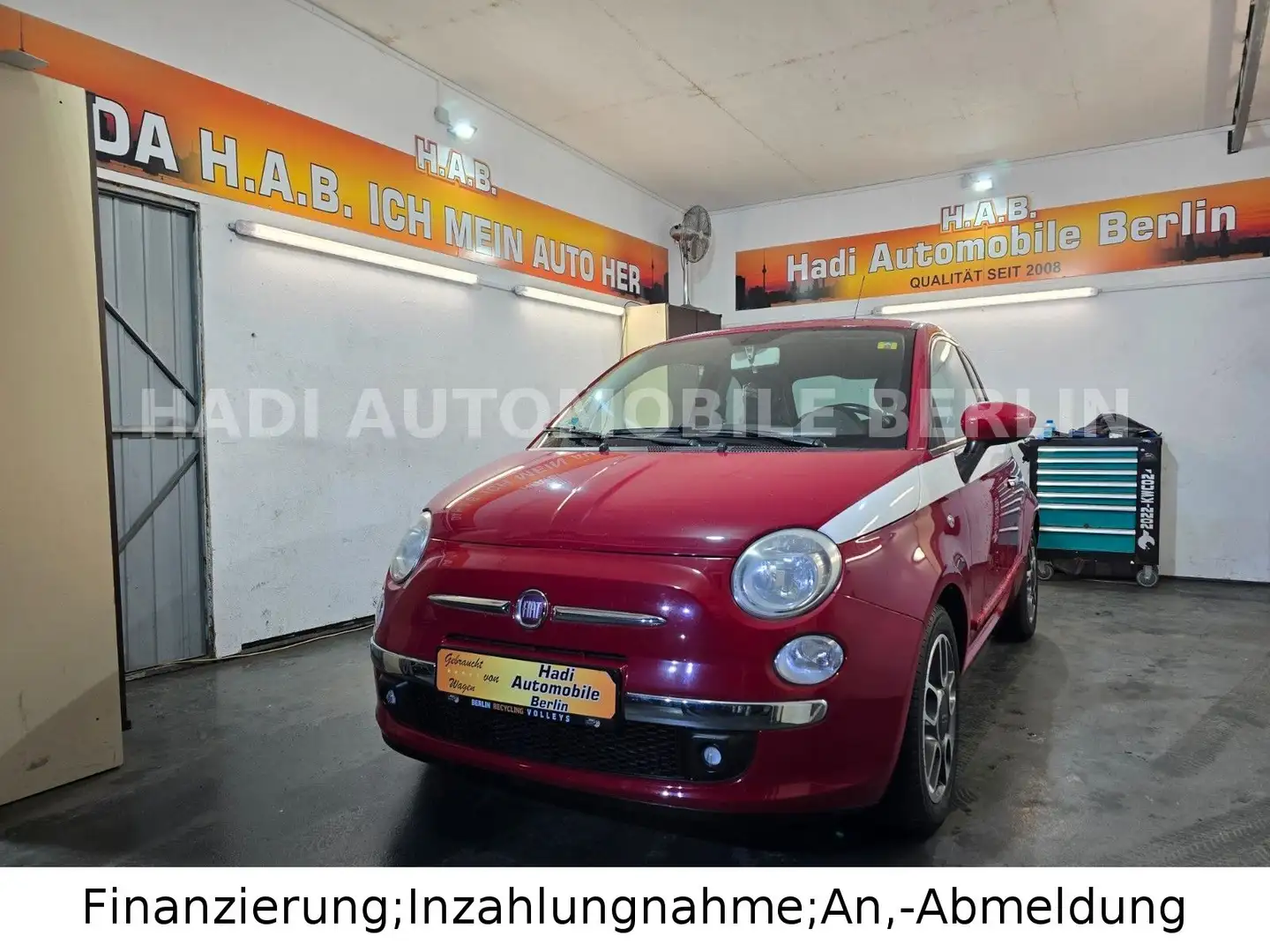 Fiat 500 Sport/2.Hand/Leder/TÜV/Garantie/5Liter Rouge - 1