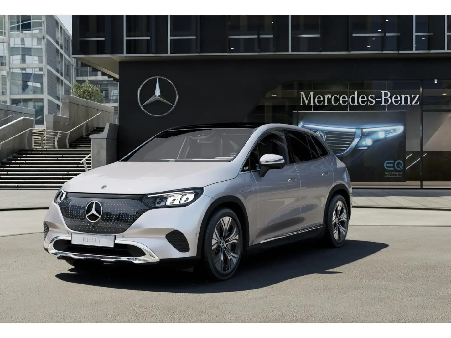 Mercedes-Benz EQE SUV EQE 350+ SUV Electr-Art/Pano/AHK/Burm/Distr/Memo Silber - 1