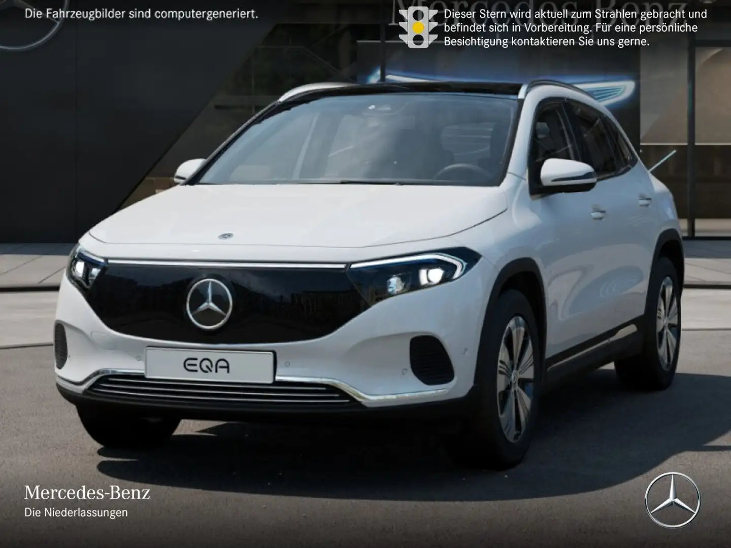 Mercedes-Benz EQA 350 4M PROG+PLUS-PAKET+AHK+PANO+KAMERA+MEMORY Weiß - 2