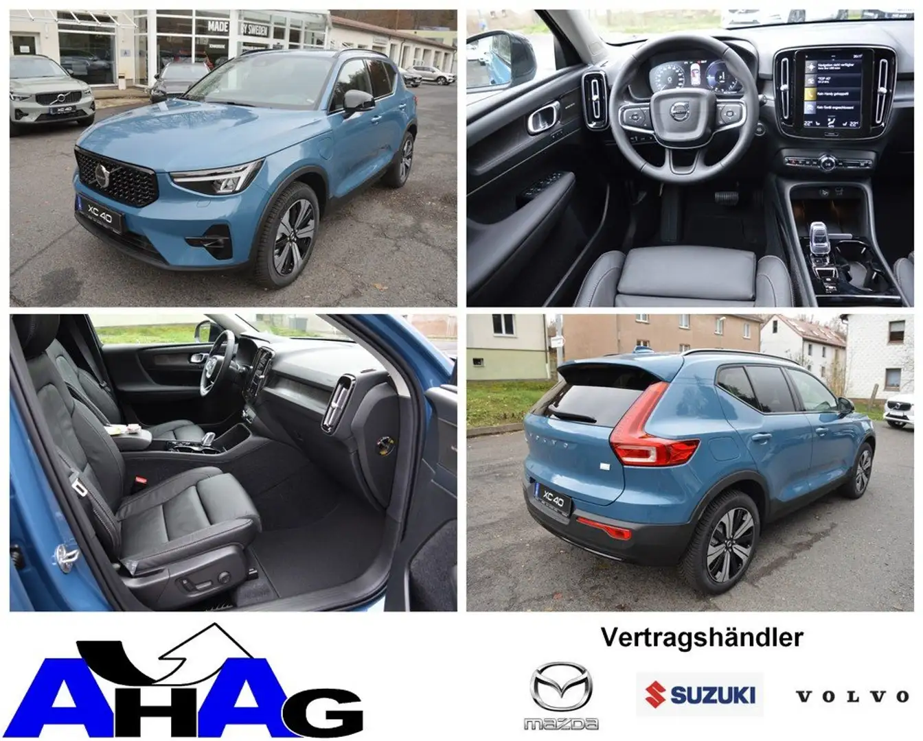 Volvo XC40 T5 Recharge DKG Plus Dark *5 Pakete+H&K+Leder* Blau - 1
