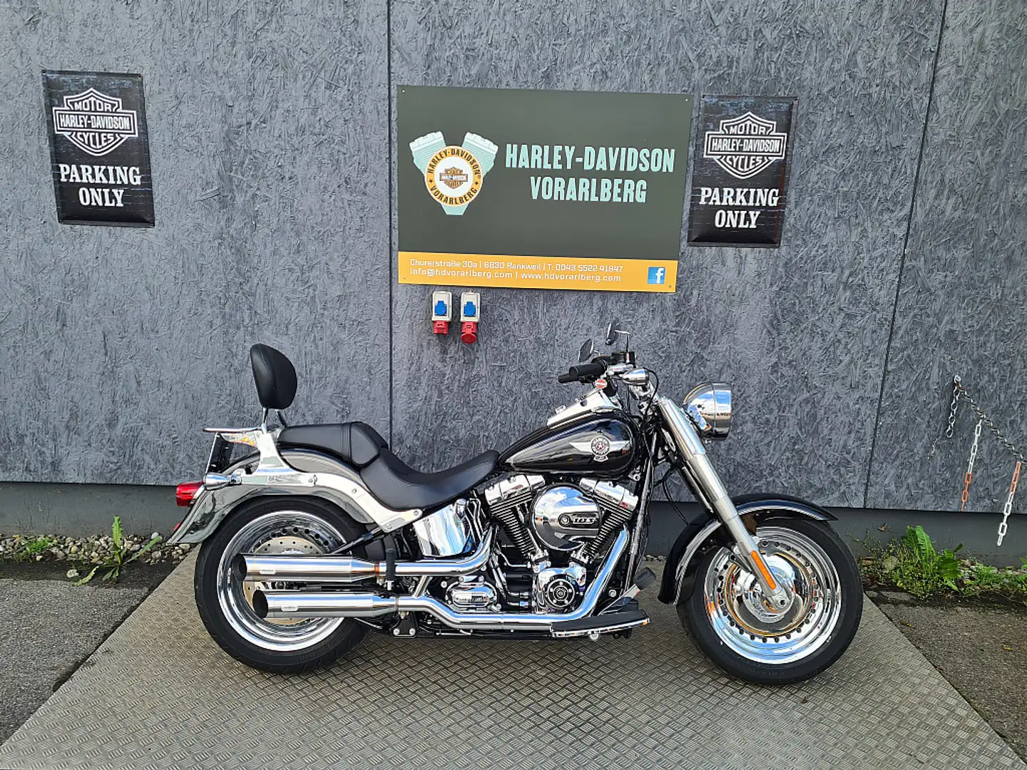 Harley-Davidson Softail Softail Fat Boy FLSTF Czarny - 1