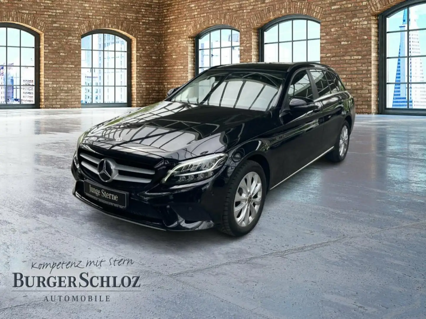 Mercedes-Benz C 180 d T-Modell PDC Navi AUT KlimaA LED LM SHZ Zwart - 1