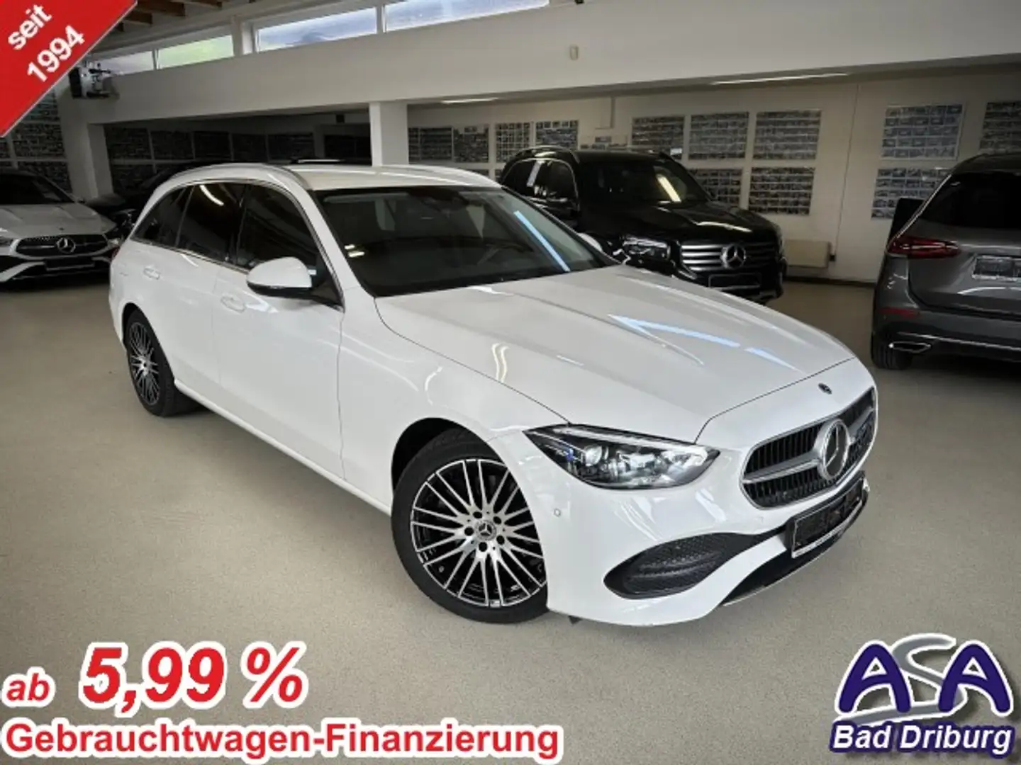 Mercedes-Benz C 200 T Modelljahr2024+MULTIBEAM+Fahrassistenz-Paket PLU Weiß - 1