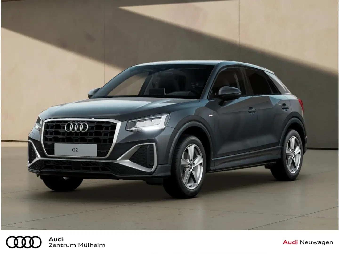 Audi Q2 30 TFSI S line Navi LED Sportsitze Einparkhilfe Grijs - 2