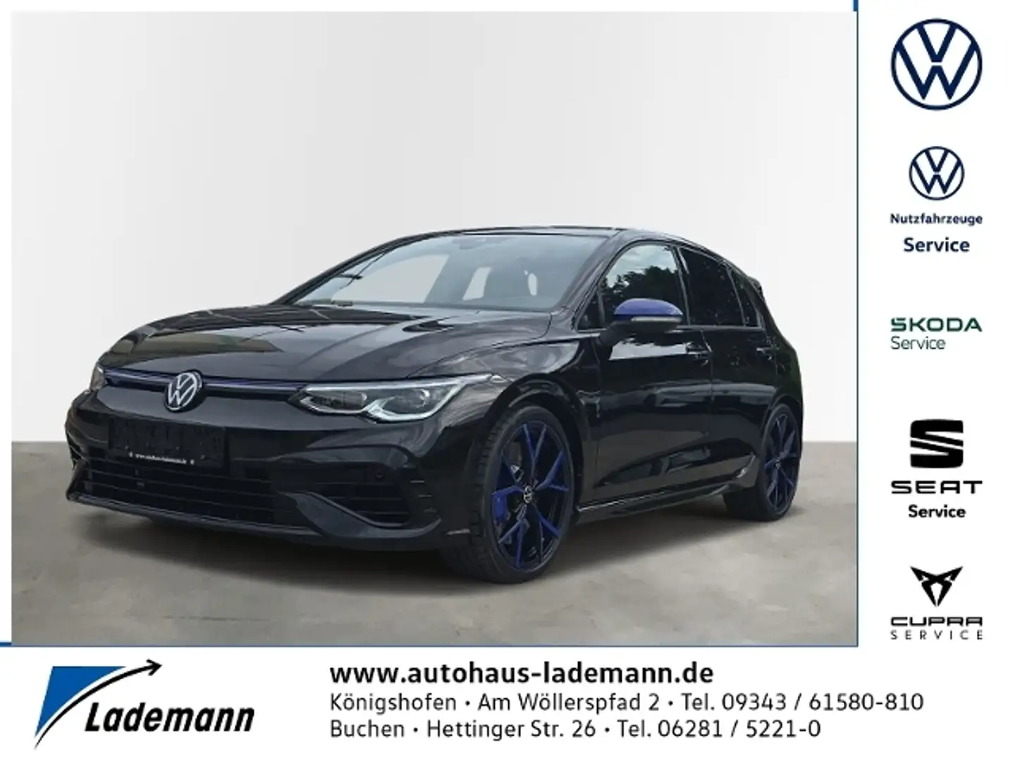 Volkswagen Golf VIII R 20 Years 2.0 TSI LED+NAVI+KAMER+PANO Noir - 1