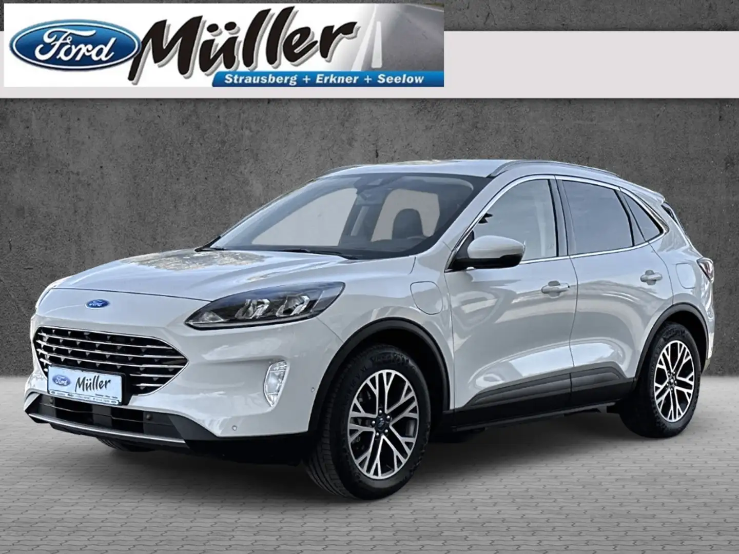 Ford Kuga Plug-In Hybrid 2.5 PHEV Titanium AHK Blanco - 1