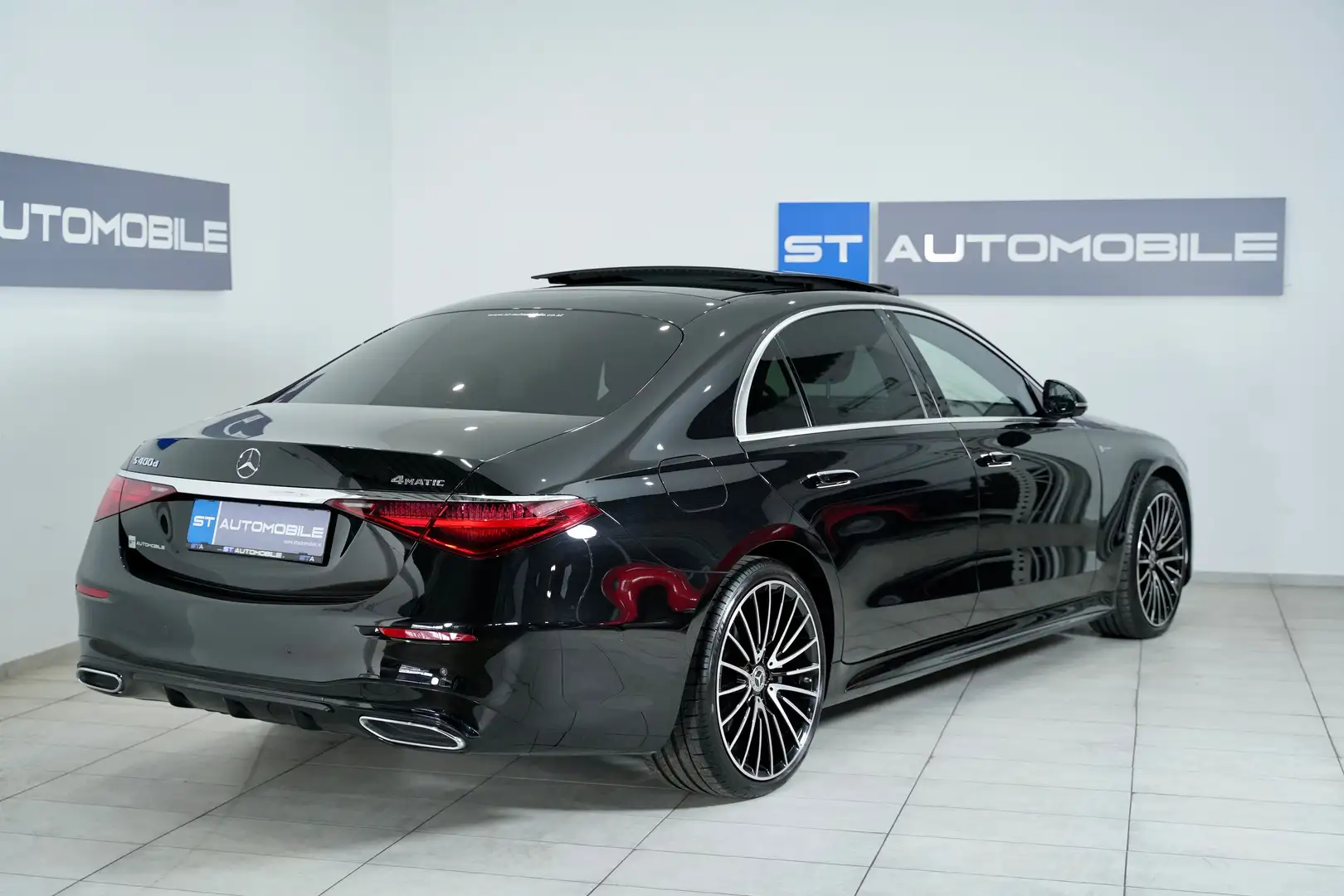 Mercedes-Benz S 400 d 4Matic L Aut. // 1.BESITZ // AMG-LINE // PANO // Schwarz - 2