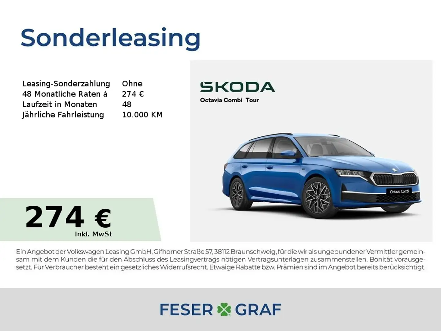 Skoda Octavia Tour 2,0 TDI ELEK.HECK*KESSY*SZH*NAVI* Blau - 1