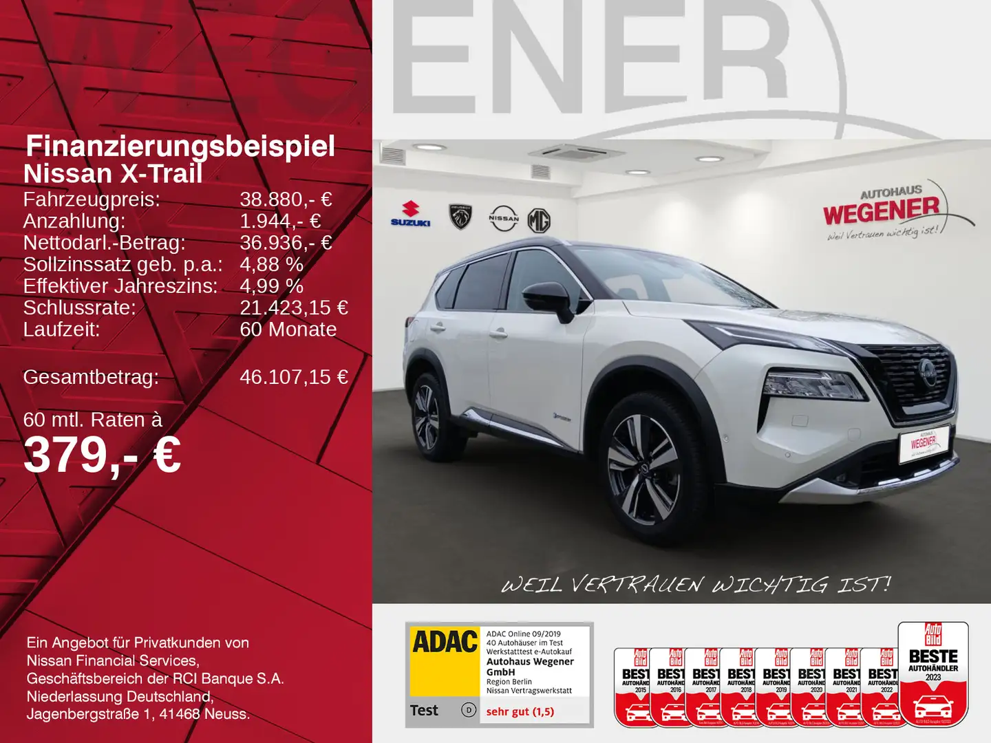 Nissan X-Trail X-TRAIL TEKNA+ e-Power e-4ORCE +4x4+PGD+7Sitze+ Noir - 2