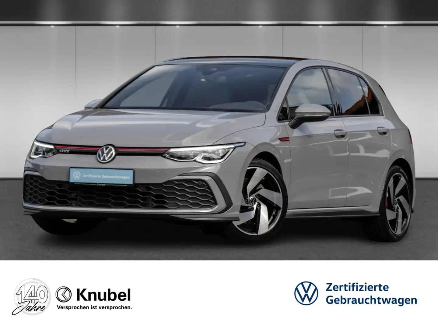 Volkswagen Golf VIII GTI DSG Leder Pano Navi LED+ Klimasitze Grau - 1