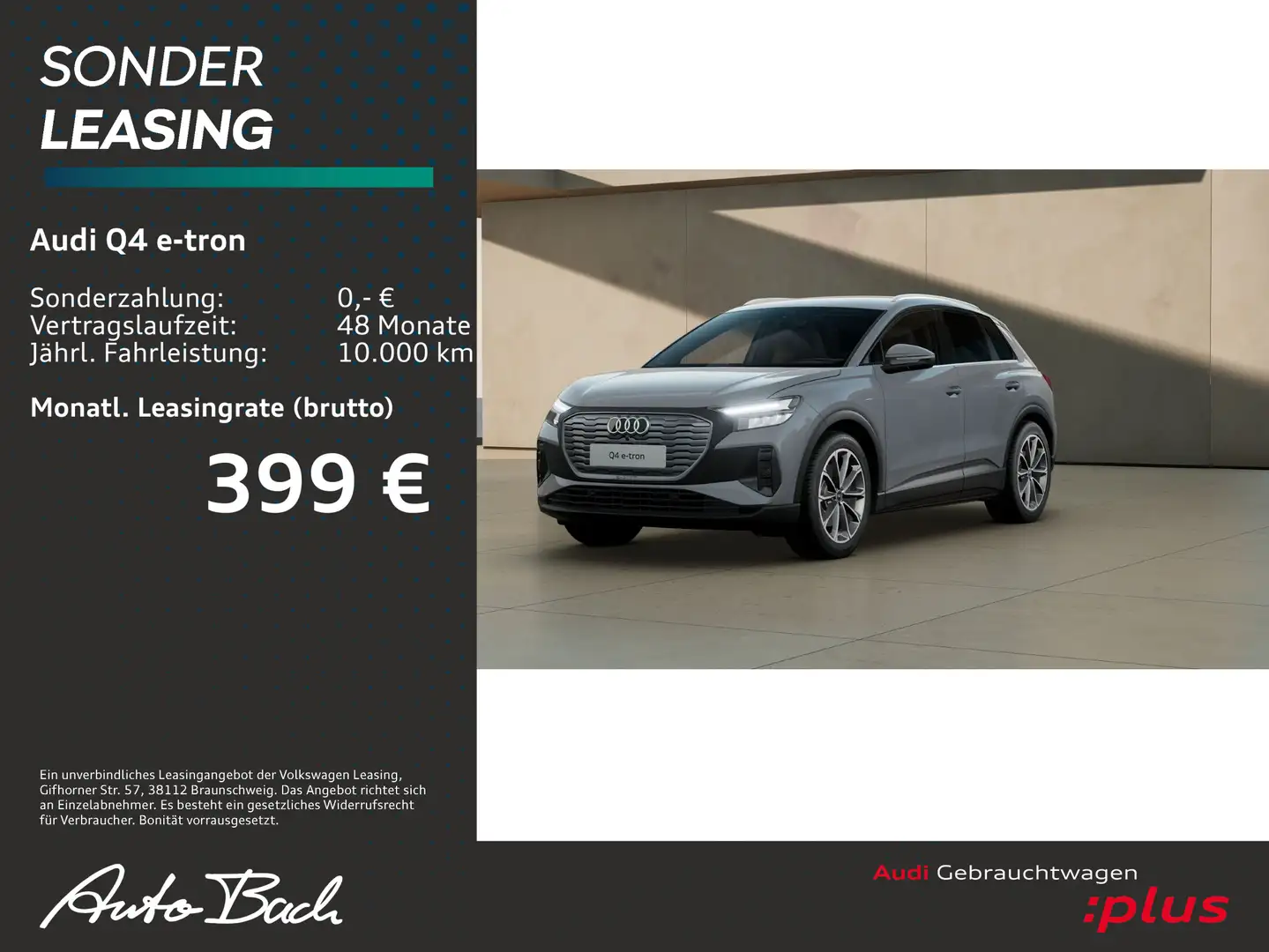 Audi Q4 e-tron 45 Navi EPH virtual AHK Gris - 2