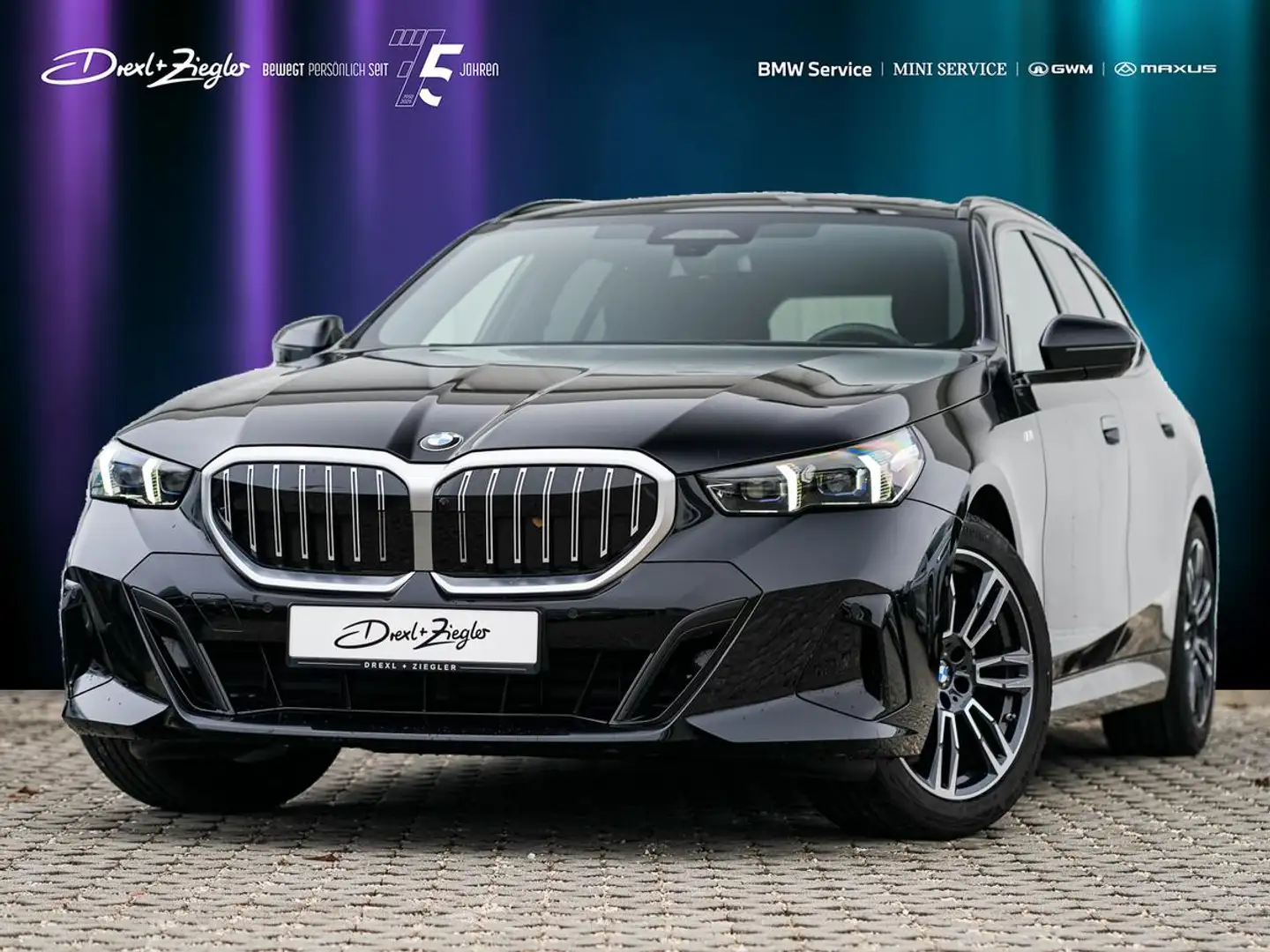 BMW 520 d xDrive Touring M Sport AHK KoZg PANO HeadUp Negru - 1