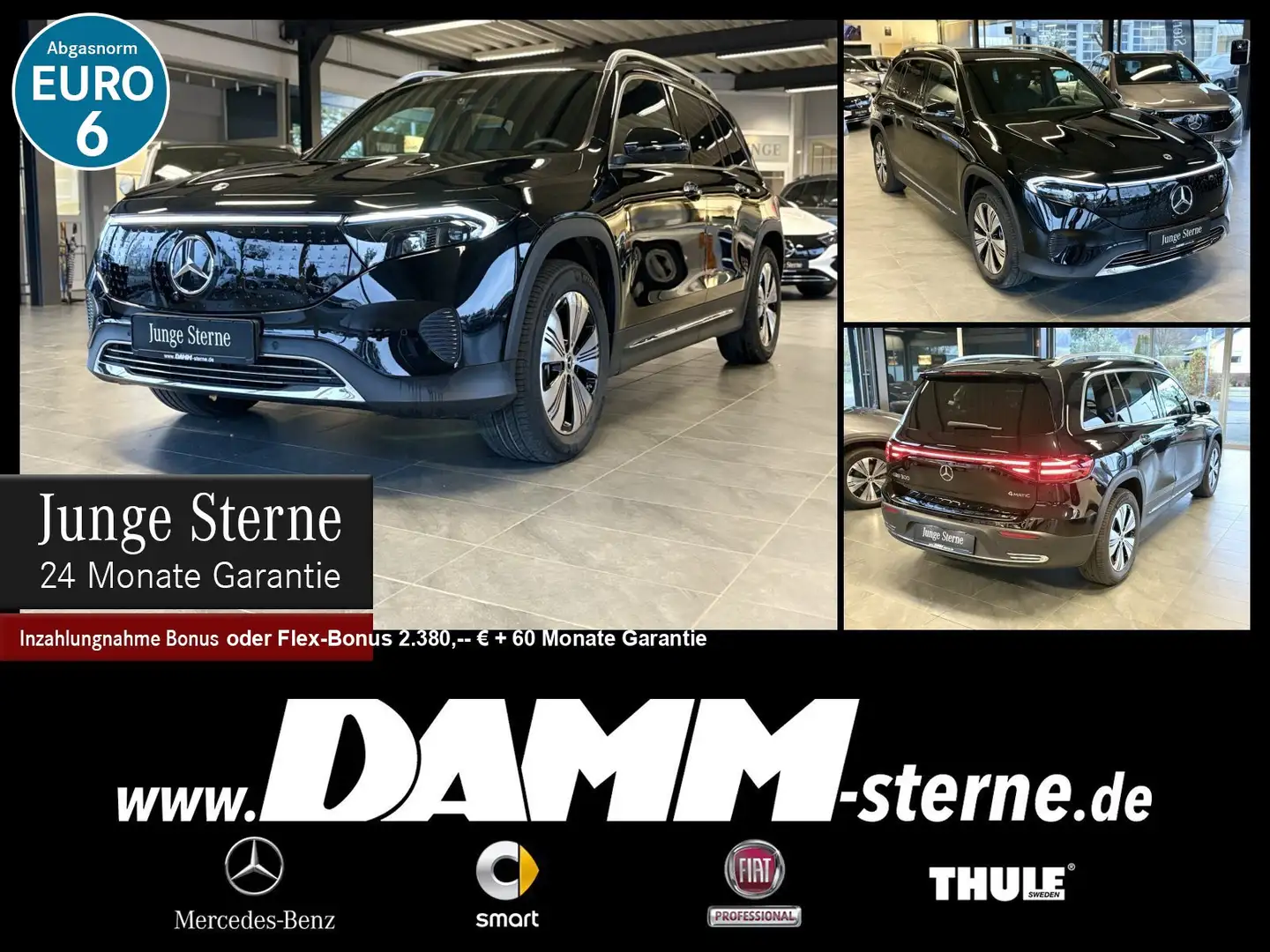 Mercedes-Benz EQB 300 EQB 300 4M Progressive Adv.+/AHK/360°/WDG/+ Flex Noir - 1